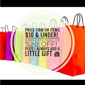 Store policy  price firm on items 10 and under ! Please bundle 2 or more !